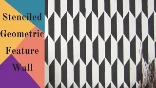 How To Stencil a Geometric Accent Wall In Under An Hour!