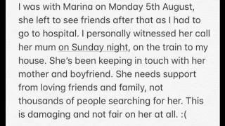 MARINA JOYCE FOUND (!)