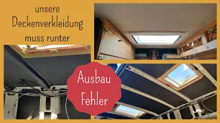 Deckenverkleidung im Sprinter Van - Selbstausbau