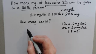 Dental Local Anesthetic Calculations Pt. 1