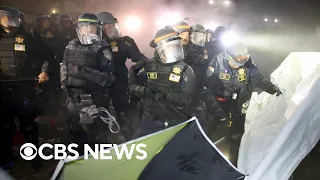 Police enter pro-Palestinian encampment at UCLA, arrest protesters