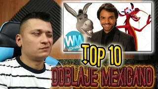 REACCIONANDO AL TOP 10 FAMOSOS MEXICANOS QUE HAN HECHO DOBLAJE