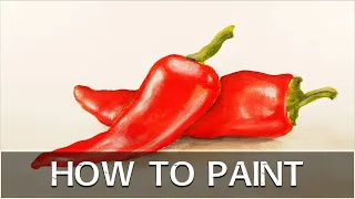 How to Paint Red Chili Peppers