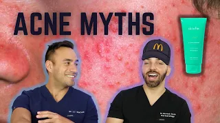 Debunking Common Acne Myths! Drinking water? Fried food? Spot treating? | Doctorly Debunked