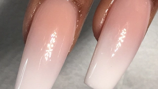 Nailtorial: French Ombre (Baby Boomer Nails) Tip and Coffin Shaped