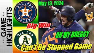 Astros vs Athletics [Highlights TODAY] 🔥 Astros sweep 4 runs in the inning. What A Play Bregman 🔥