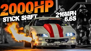 2000HP "Grubb Worm" Camaro Quickest H-Pattern Car in the WORLD! (216MPH in 6.6 Seconds)