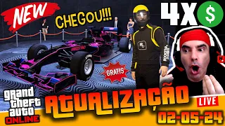 GTA Online Atualização 02/05/2024 🤑 4X Dinheiro *CARRO F1 Grátis + MACACÃO ROCKSTAR Grátis* e mais!