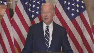 'Risked it all' | President Biden speaks to families of 3 slain U.S. soldiers