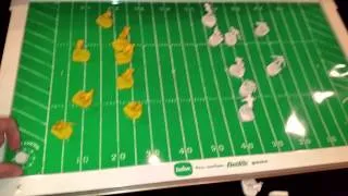 Vintage toy football game vibrating metal players