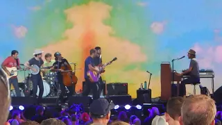 Jack Johnson with the Avett Brothers "Mudfootball" at Farm Aid 2017