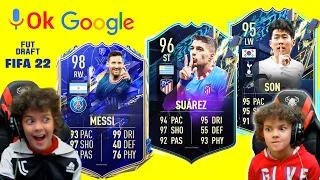 FUT DRAFT 22... GOOGLE DECIDE LA MIA SQUADRA