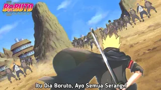 Boruto Diserbu Ribuan Shinobi Setelah Kembali ke Desa Konohagakure-Jutsu Pemusnah Massal Anak Hokage