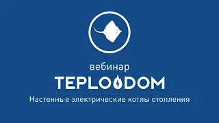 TEPLODOM Настенные электрические котлы отопления [ Вебинар от 30.05.2019 ]