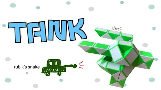 Rubik’s snake 48 : TANK - Step by step & SLOW