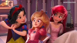 Peach meets Disney Princesses (Super Mario Bros Movie) - Can Peach pass the Princess test ?