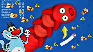 Worms zone.io Saamp Wala video Snake io oggy game Biggest Score Record 2024