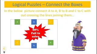 Connect the Boxes Without Crossing line Puzzle - Logical Puzzle #logicalpuzzle #connectingtheboxes