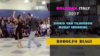 Sigrid and Murat dancing improvisation Biagi in Bologna, Italy 2017