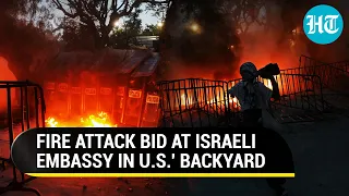 Fire Attack Bid At Israeli Embassy In USA's Backyard: Clashes At Pro-Gaza Protest In Mexico | Rafah