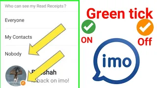 How do I turn off my active status on imo?How can I be invisible on imo?What does one tick on imo