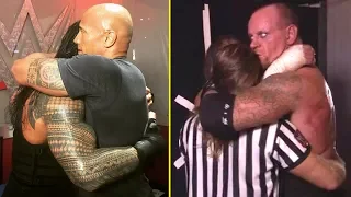 10 WWE Backstage Emotional Moments - Roman Reigns, The Rock, Undertaker & More