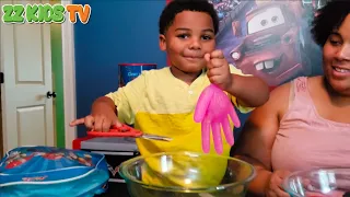 ZZ Kids TV Slime In Glove Hide and Seek Challenge!