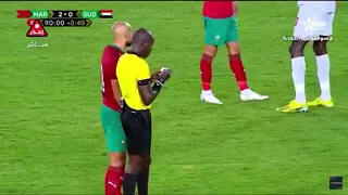 شجار عنيف بين المنتخب المغربي والسوداني/🇲🇦 vs 🇸🇩