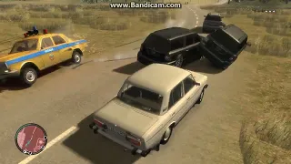 GTA IV Криминальная Россия | ВАЗ-2106 car chase scene