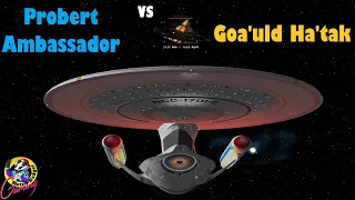 Probert Ambassador VS Goa'uld Ha'tak Mother Ship - Star Trek VS Stargate - Ship Battles