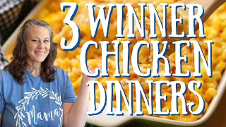 3 MUST TRY FAST & DELICIOUS FAMILY MEALS from 1 CHICKEN! #cooking #chickenrecipe #fastmeals