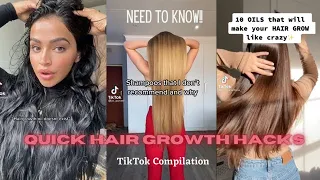 Need to know!! Quick Hair Growth Hacks 💇‍♀️ | TikTok Compilation