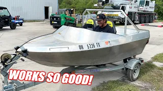 We Bought a CHEAP Mini Jet Boat Online and It Freaking RIPS!!! (First Water Test)