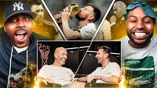 WHEN ZINEDINE ZIDANE MET LIONEL MESSI (Reaction) LEGEND TALK!!🏆🏆