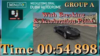 Weekly Time Trial Tips - Bugattil La Voiture Noire - Dubai Autodrome- Group A - Real Racing 3