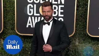 Ricky Martin is dashing in black tux at Golden Globe Awards