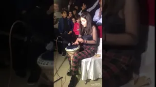 Zambil Zambil Arabic Song Beautiful Girl Performs with instruments♥️#Fantastic Videos