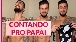 CONTANDO A GRAVIDEZ PRO MARIDO - PAPAI DE NOVO, SURPRESA! | Naiumi Goldoni