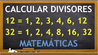 CALCULAR LOS DIVISORES DE UN NÚMERO 👀 El mejor truco