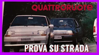 09/1987: RENAULT SUPER5 GTR/GTX (QUATTRORUOTE, prova su strada)