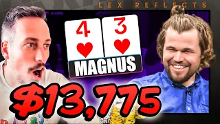 Magnus Carlsen is good at poker???  || Lex Reflects