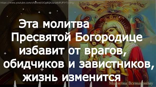 Эта молитва Пресвятой Богородице избавит от врагов, обидчиков и завистников, жизнь изменится