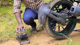 Fix Tubeless Puncture Tyre