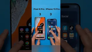 Pixel 8 Pro vs iPhone 15 Pro Speed Test YouTube #shorts