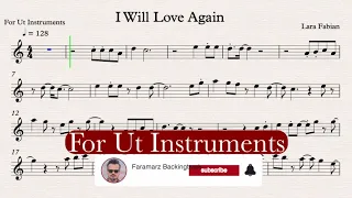 I Will Love Again - Lara Fabian - Play along for Ut Instruments