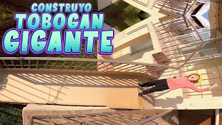 CONSTRUYO un TOBOGAN GIGANTE con CARTON