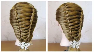 Coiffure avec tresse 🌹 Belle coiffure facile à faire cheveux mi long/long 🌹 simple et rapide