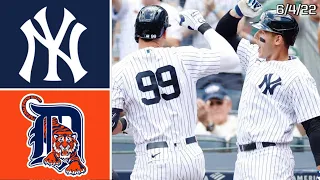 New York Yankees Vs. Detroit Tigers | Game Highlights | 6/4/22