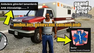 AMBULANS GÖREVLERİNİ BİTİRİNCE BAKIN NE OLUYOR ! GTA San Andreas Definitive Edition