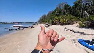 Paddle boarding to a SECRET beach?! exploring Florida’s natural waterways